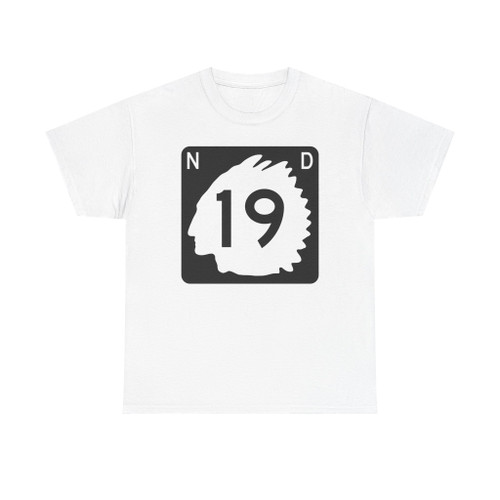 North Dakota 19 (North Dakota) (Road Sign) T-Shirt