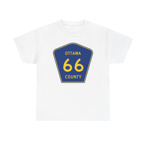 Ottawa County 66 (Ohio) (Road Sign) T-Shirt