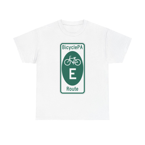 PA Bike Route E (Pennsylvania) (Road Sign) T-Shirt