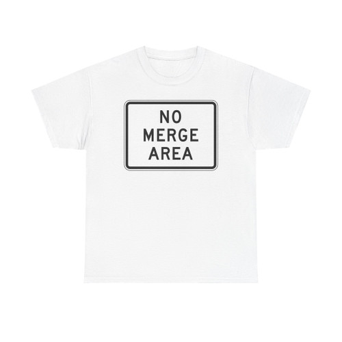 NO MERGE AREA Delaware R1-2a-DE2 (Delaware) (Road Sign) T-Shirt