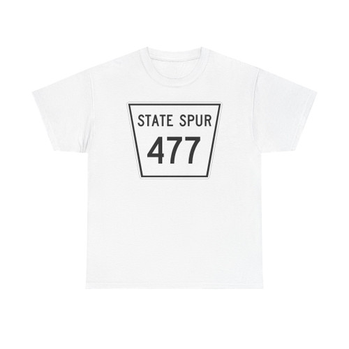 Nebraska State Spur 477 (Nebraska) (Road Sign) T-Shirt