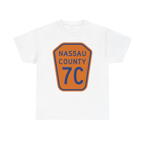Nassau County 7C NY (New York) (Road Sign) T-Shirt