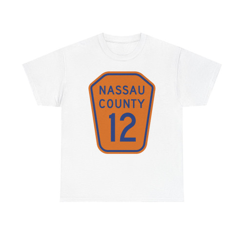 Nassau County 12 NY (New York) (Road Sign) T-Shirt