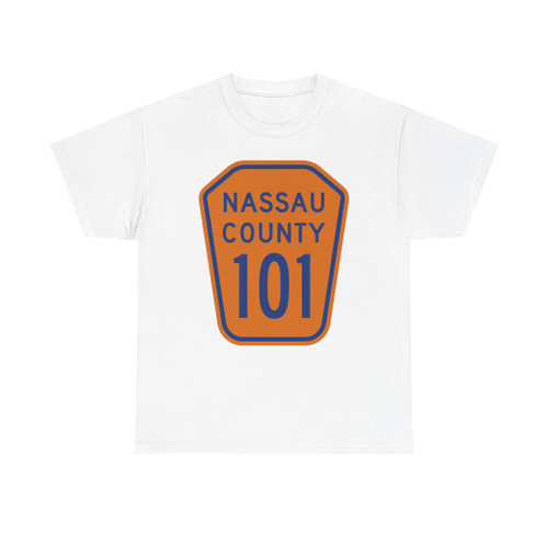 Nassau County 101 NY (New York) (Road Sign) T-Shirt