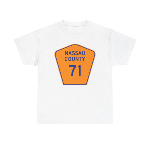 Nassau County 71 NY (New York) (Road Sign) T-Shirt