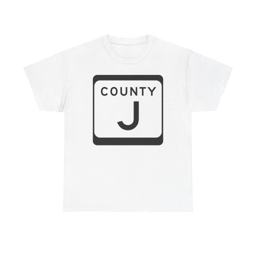 WIS County J (Wisconsin) (Road Sign) T-Shirt