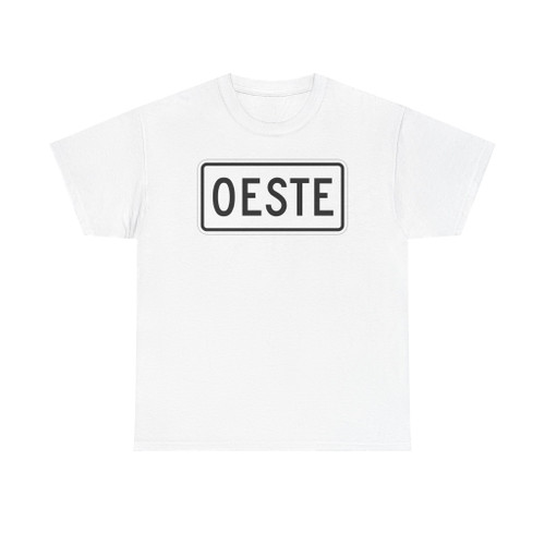 West plate small es (Puerto Rico) (Road Sign) T-Shirt