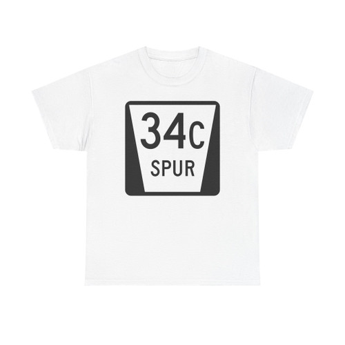 N SPUR 34C (Nebraska) (Road Sign) T-Shirt