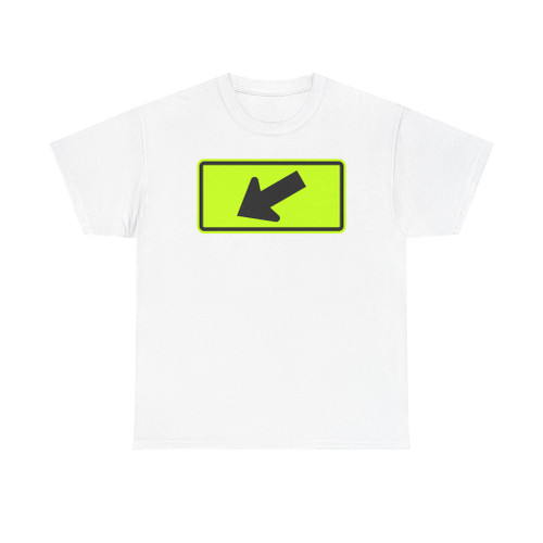 MUTCD-MI W16-7PL fluorescent (Michigan) (Road Sign) T-Shirt
