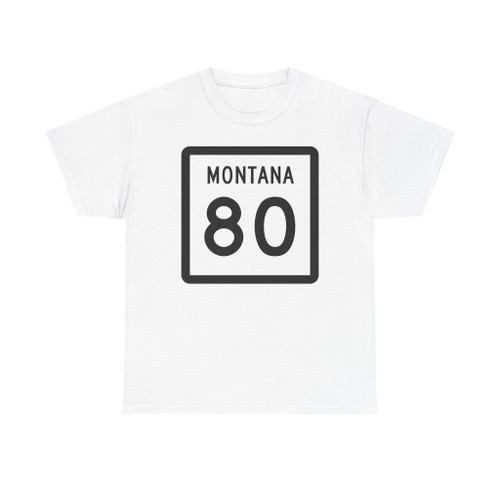 MT-80 (Montana) (Road Sign) T-Shirt