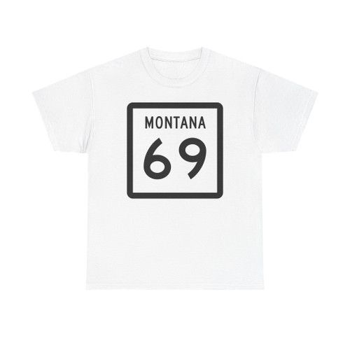 MT-69 (Montana) (Road Sign) T-Shirt