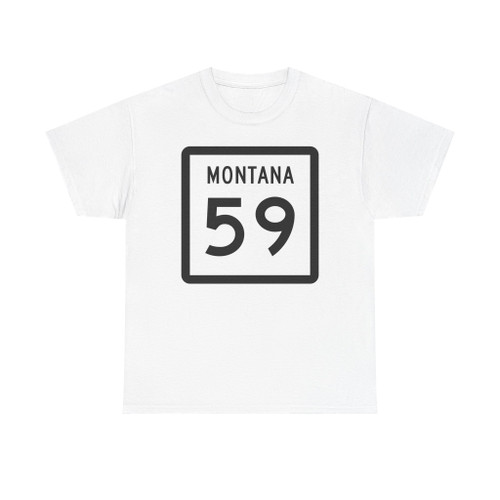 MT-59 (Montana) (Road Sign) T-Shirt
