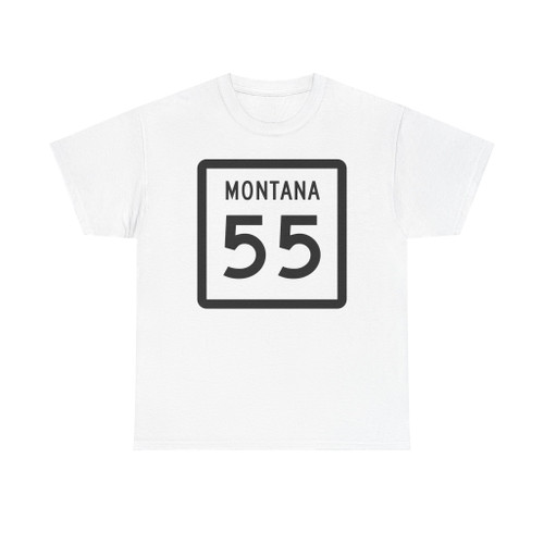 MT-55 (Montana) (Road Sign) T-Shirt