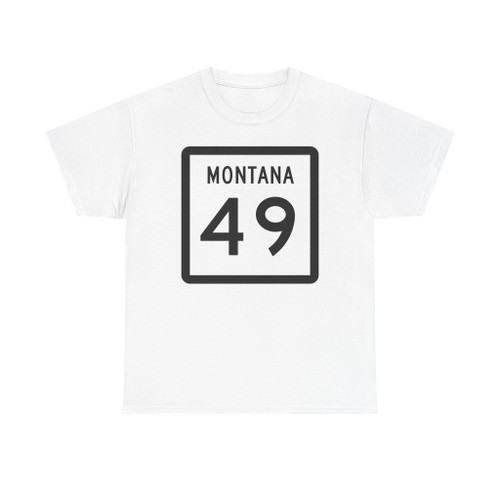 MT-49 (Montana) (Road Sign) T-Shirt