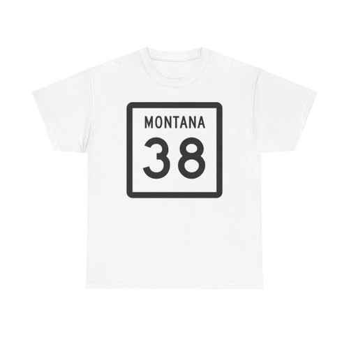 MT-38 (Montana) (Road Sign) T-Shirt