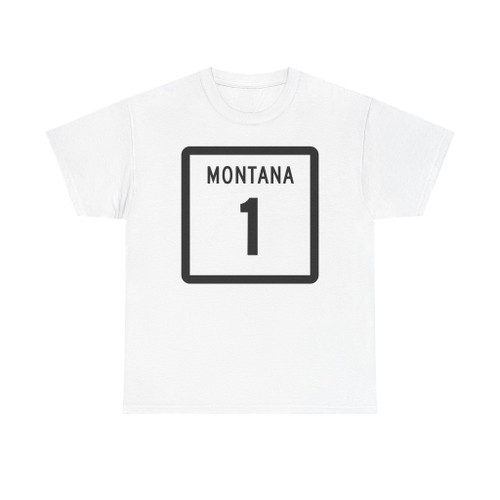 MT-1 (Montana) (Road Sign) T-Shirt