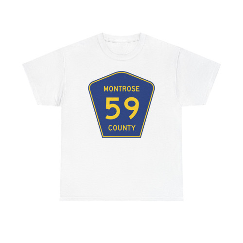 Montrose County 59 (Colorado) (Road Sign) T-Shirt