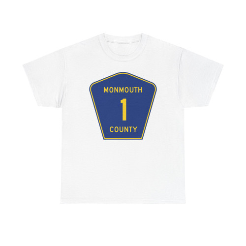 Monmouth County Route 1 NJ (New Jersey) (Road Sign) T-Shirt