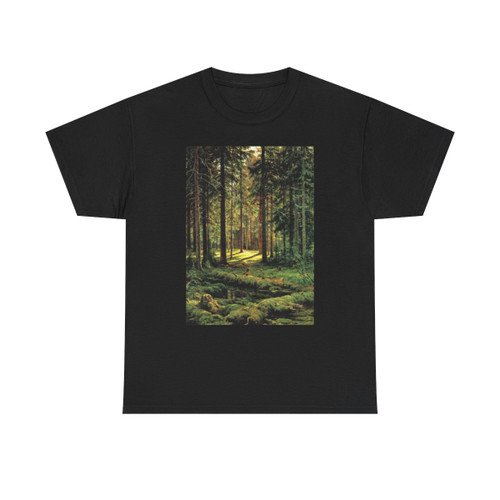 Ivan Shishkin (1832-1898) Coniferous Forest Sunny Day - T-Shirt