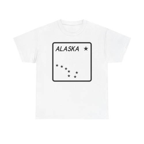 Alaska blank shield (Alaska) (Road Sign) T-Shirt