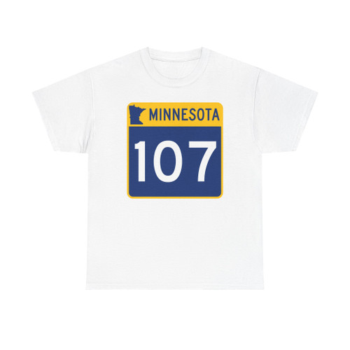 MN-107 (Minnesota) (Road Sign) T-Shirt