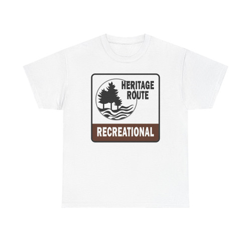 Michigan Recreational Heritage Route (Michigan) (Road Sign) T-Shirt