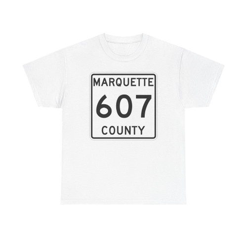 Michigan 607 Marquette County (Michigan) (Road Sign) T-Shirt