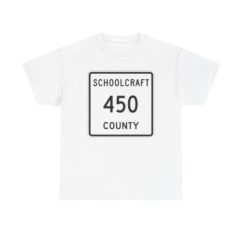 Michigan 450 Schoolcraft County (Michigan) (Road Sign) T-Shirt
