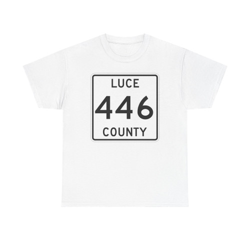 Michigan 446 Luce County (Michigan) (Road Sign) T-Shirt