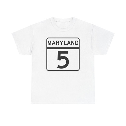 MD Route 5 (Maryland) (Road Sign) T-Shirt
