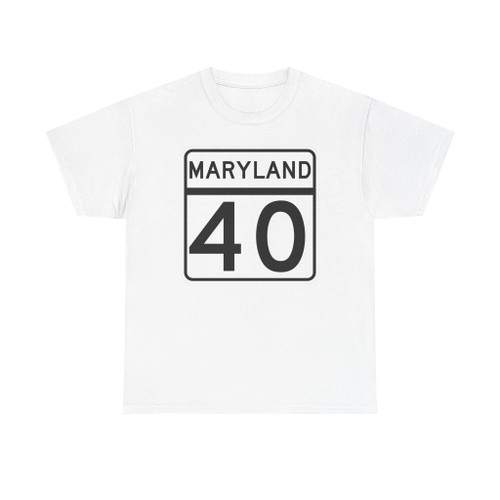 MD Route 40 (Maryland) (Road Sign) T-Shirt