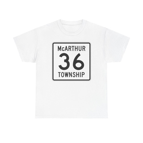 McArthur Township Route 36 Logan County Ohio (Ohio) (Road Sign) T-Shirt