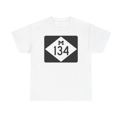 M-134 rectangle (Michigan) (Road Sign) T-Shirt