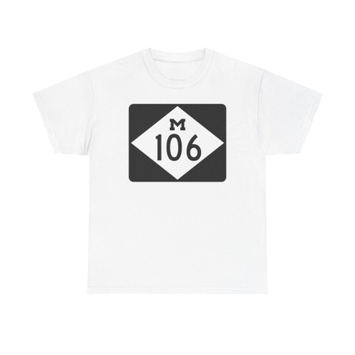 M-106 rectangle (Michigan) (Road Sign) T-Shirt