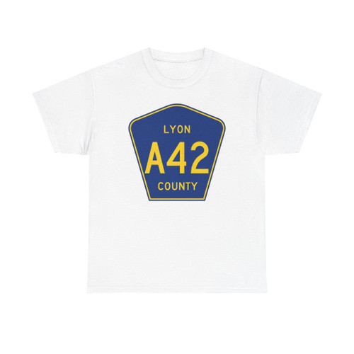 Lyon County Route A42 IA (Iowa) (Road Sign) T-Shirt