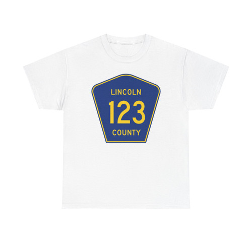 Lincoln County 123 (South Dakota) (Road Sign) T-Shirt