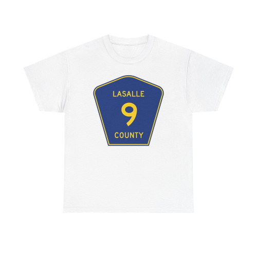 Lasalle County 9 (Illinois) (Road Sign) T-Shirt