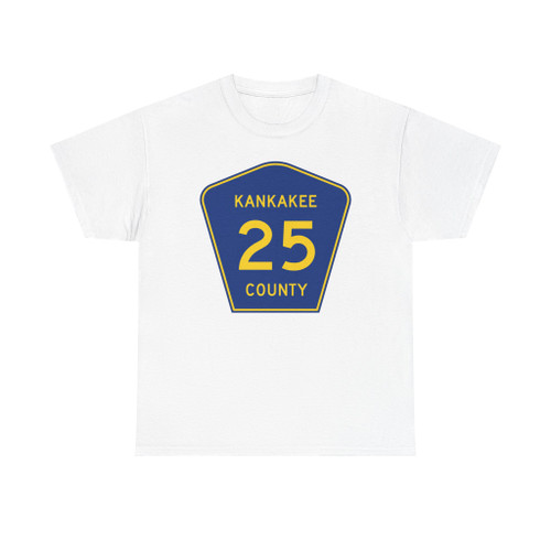 Kankakee County 25 (Illinois) (Road Sign) T-Shirt