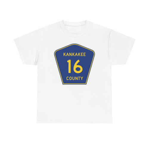 Kankakee County 16 (Illinois) (Road Sign) T-Shirt