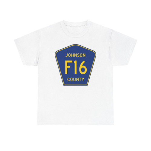 Johnson County Route F16 IA (Iowa) (Road Sign) T-Shirt