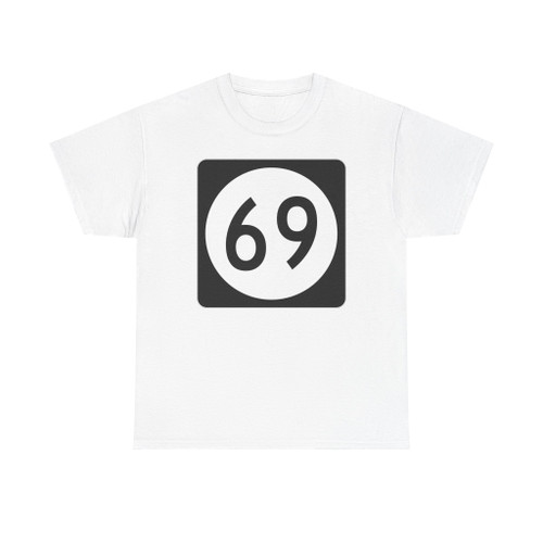 Iowa 69 (Iowa) (Road Sign) T-Shirt