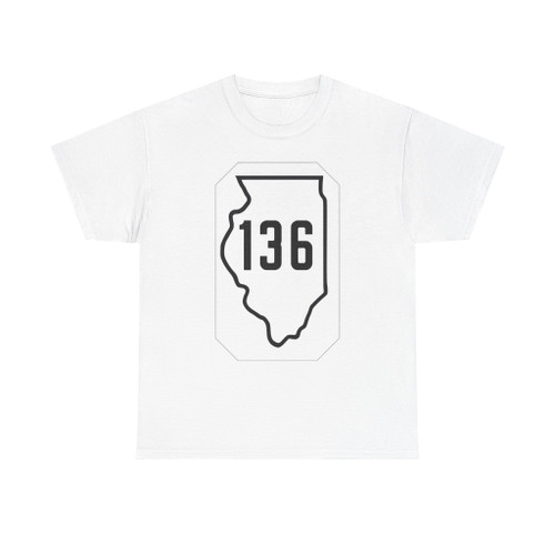 Illinois 136 1926 (Illinois) (Road Sign) T-Shirt