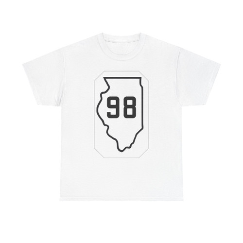 Illinois 98 1926 (Illinois) (Road Sign) T-Shirt