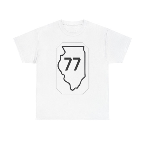 Illinois 77 1926 (Illinois) (Road Sign) T-Shirt
