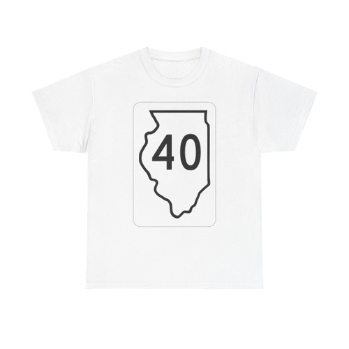 Illinois 40 1950 (Illinois) (Road Sign) T-Shirt