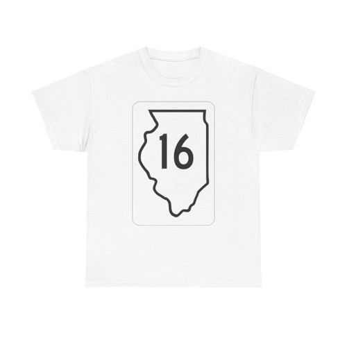 Illinois 16 1950 (Illinois) (Road Sign) T-Shirt