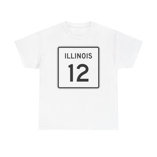 Illinois 12 (Illinois) (Road Sign) T-Shirt
