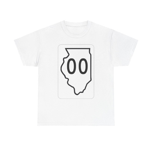 Illinois 00 1950 (Illinois) (Road Sign) T-Shirt