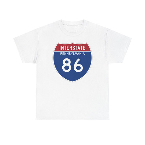 I-86 PA Metric (Pennsylvania) (Road Sign) T-Shirt