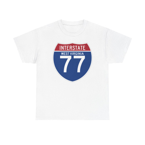 I-77 WV (Virginia) (Road Sign) T-Shirt